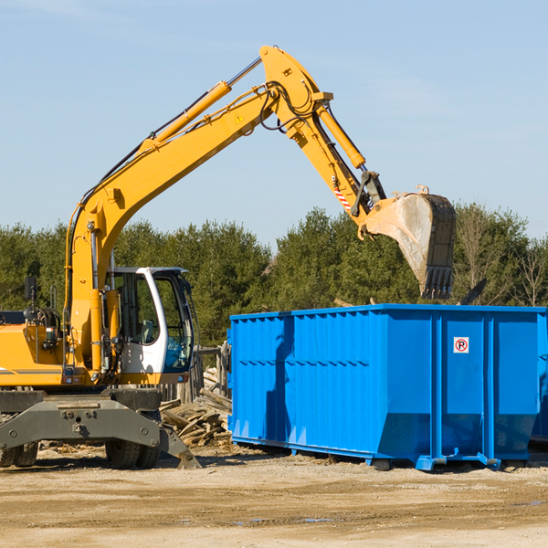 are there any restrictions on where a residential dumpster can be placed in Sparks OK